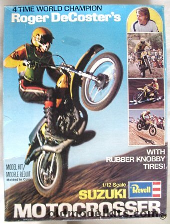 Revell 1/12 Roger DeCoster's Suzuki 370cc Motorcrosser, H1517 plastic model kit